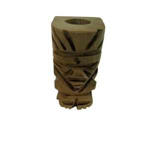 Handcrafted Brown Tiki Statue